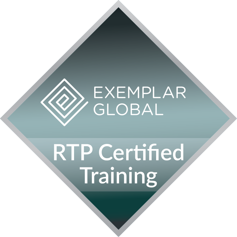 Selo Exemplar Global de certificação RTP Certified Training